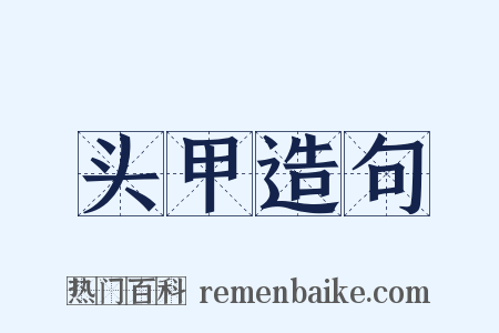 头甲造句是什么意思的图片